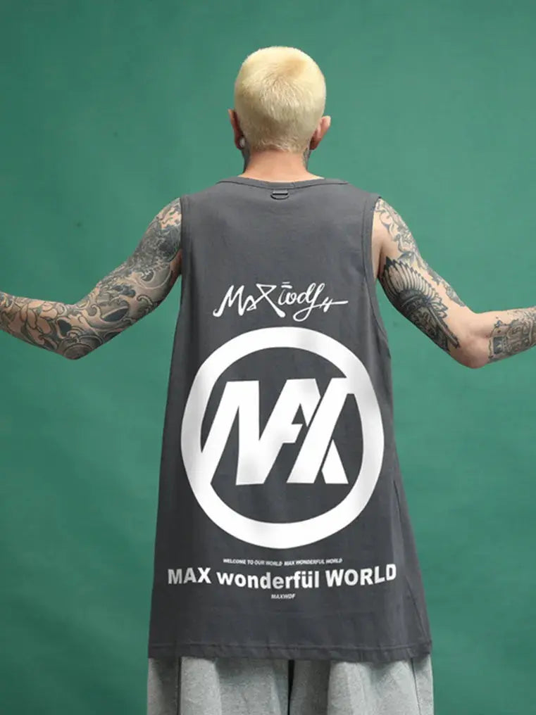 Big Print Logo Sleeveless T-shirt