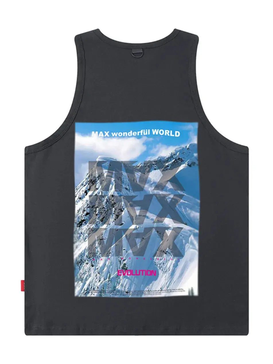 Hip Hop Cotton Printed Vest Sleeveless T-shirt