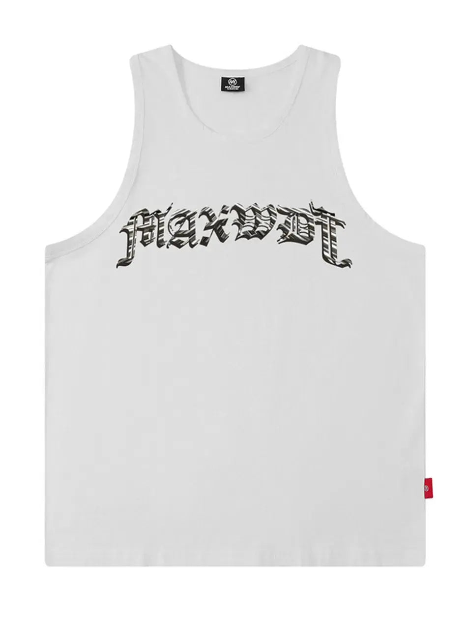 Hip Hop Cotton Skeleton Printed Sleeveless T-shirt