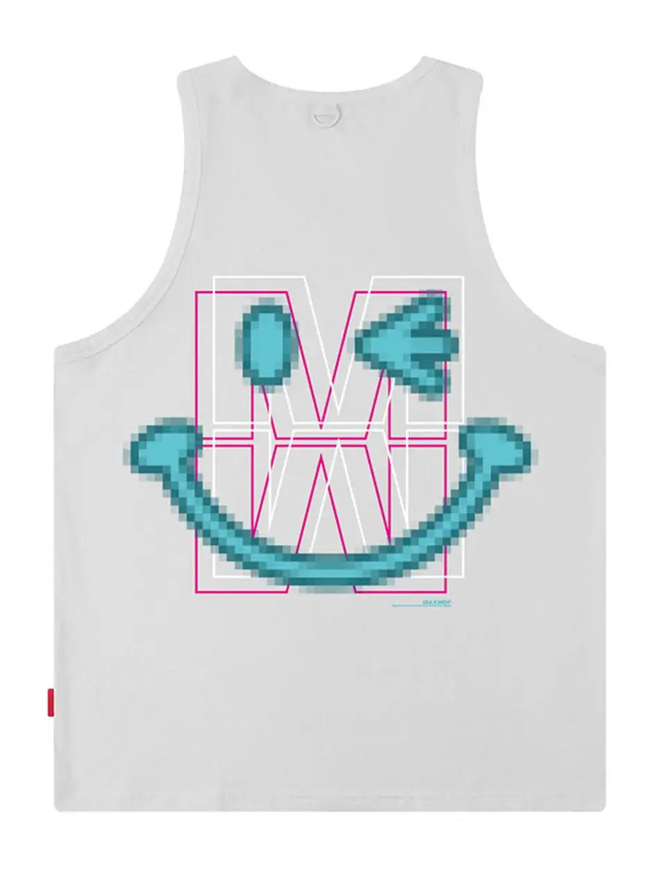 Cotton Smile Printed Vest Sleeveless T-shirt