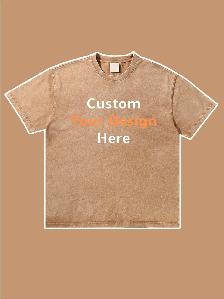 Custom Your Design Here Embroidery T-Shirt