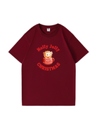 Holly Jolly Christmas Printed Cotton T-shirt