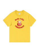 Holly Jolly Christmas Printed Cotton T-shirt