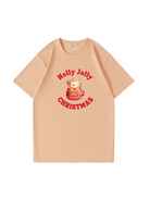 Holly Jolly Christmas Printed Cotton T-shirt