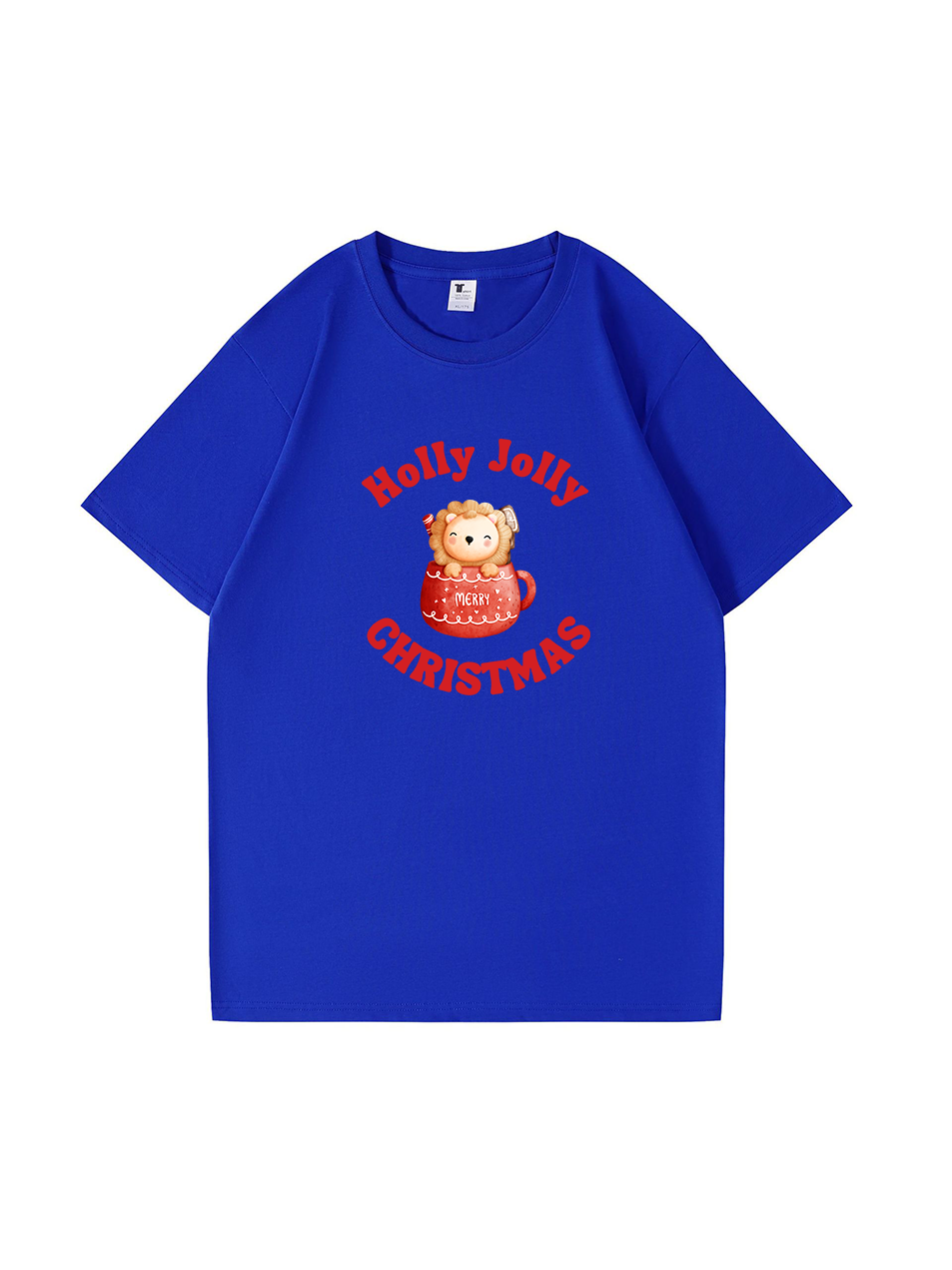 Holly Jolly Christmas Printed Cotton T-shirt