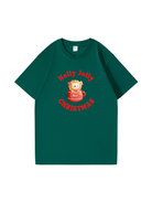 Holly Jolly Christmas Printed Cotton T-shirt