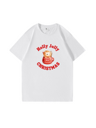 Holly Jolly Christmas Printed Cotton T-shirt