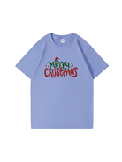 Custom Merry Christmas Cotton T-Shirt