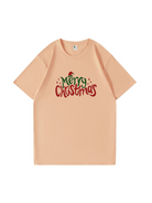 Custom Merry Christmas Cotton T-Shirt