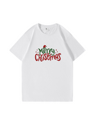 Custom Merry Christmas Cotton T-Shirt