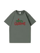 Custom Merry Christmas Cotton T-Shirt