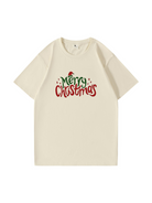 Custom Merry Christmas Cotton T-Shirt