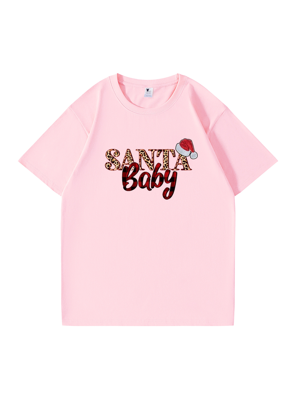 Custom Santa Baby Christmas Cotton T-Shirt 