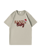 Custom Santa Baby Christmas Cotton T-Shirt 