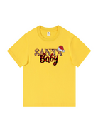 Custom Santa Baby Christmas Cotton T-Shirt 