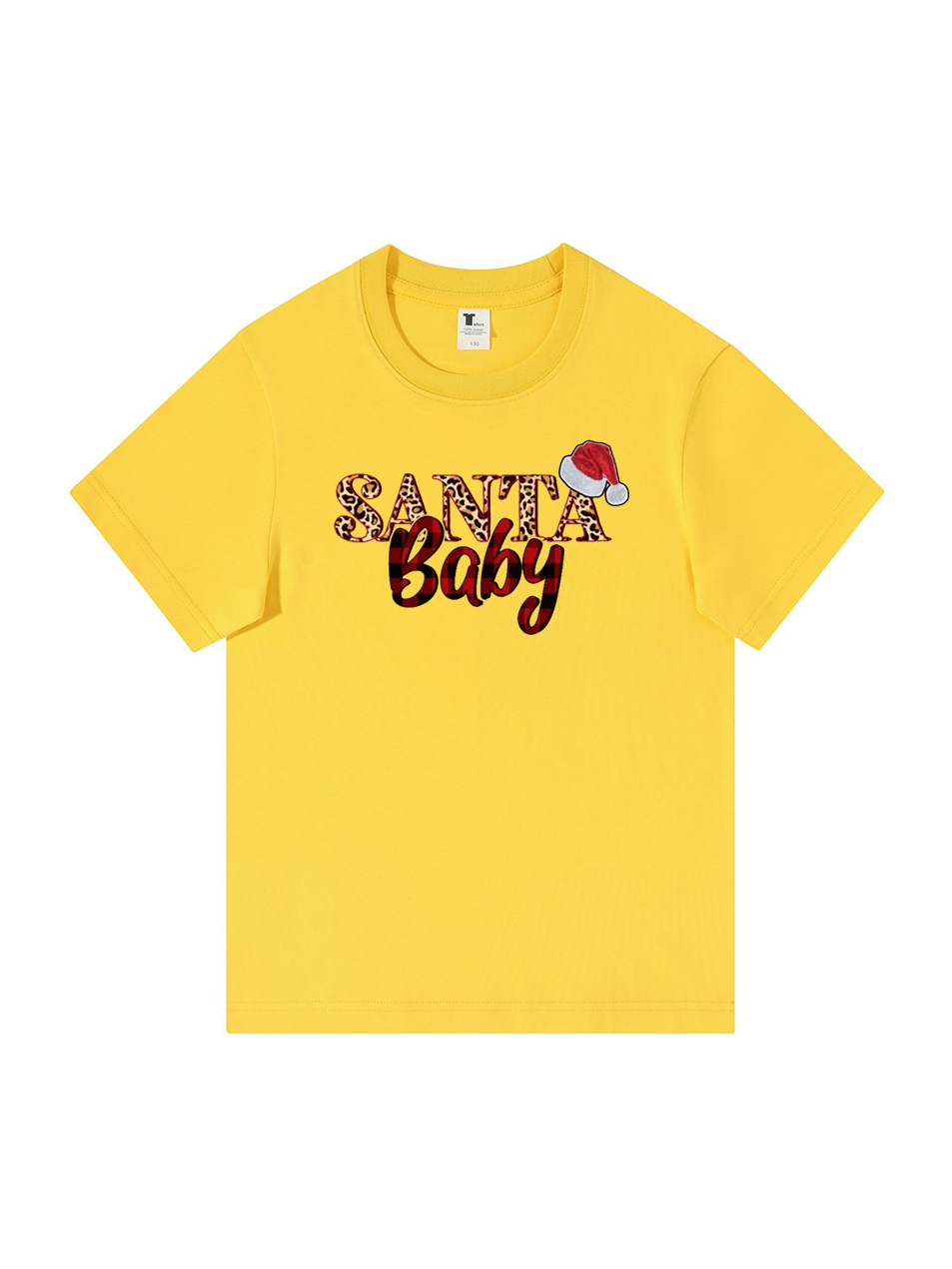 Custom Santa Baby Christmas Cotton T-Shirt 