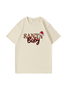 Custom Santa Baby Christmas Cotton T-Shirt 