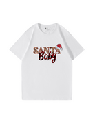 Custom Santa Baby Christmas Cotton T-Shirt 