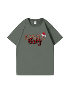 Custom Santa Baby Christmas Cotton T-Shirt 