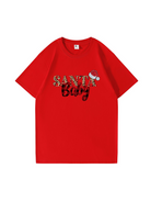 Custom Santa Baby Christmas Cotton T-Shirt 