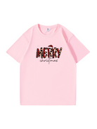 Personalized Merry Christmas Cotton T-shirt