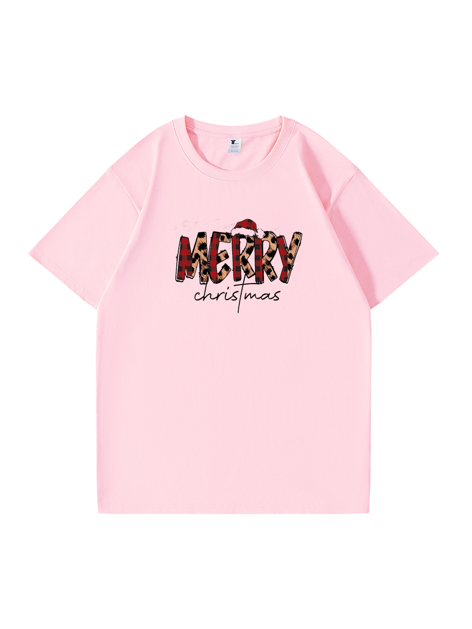 Personalized Merry Christmas Cotton T-shirt