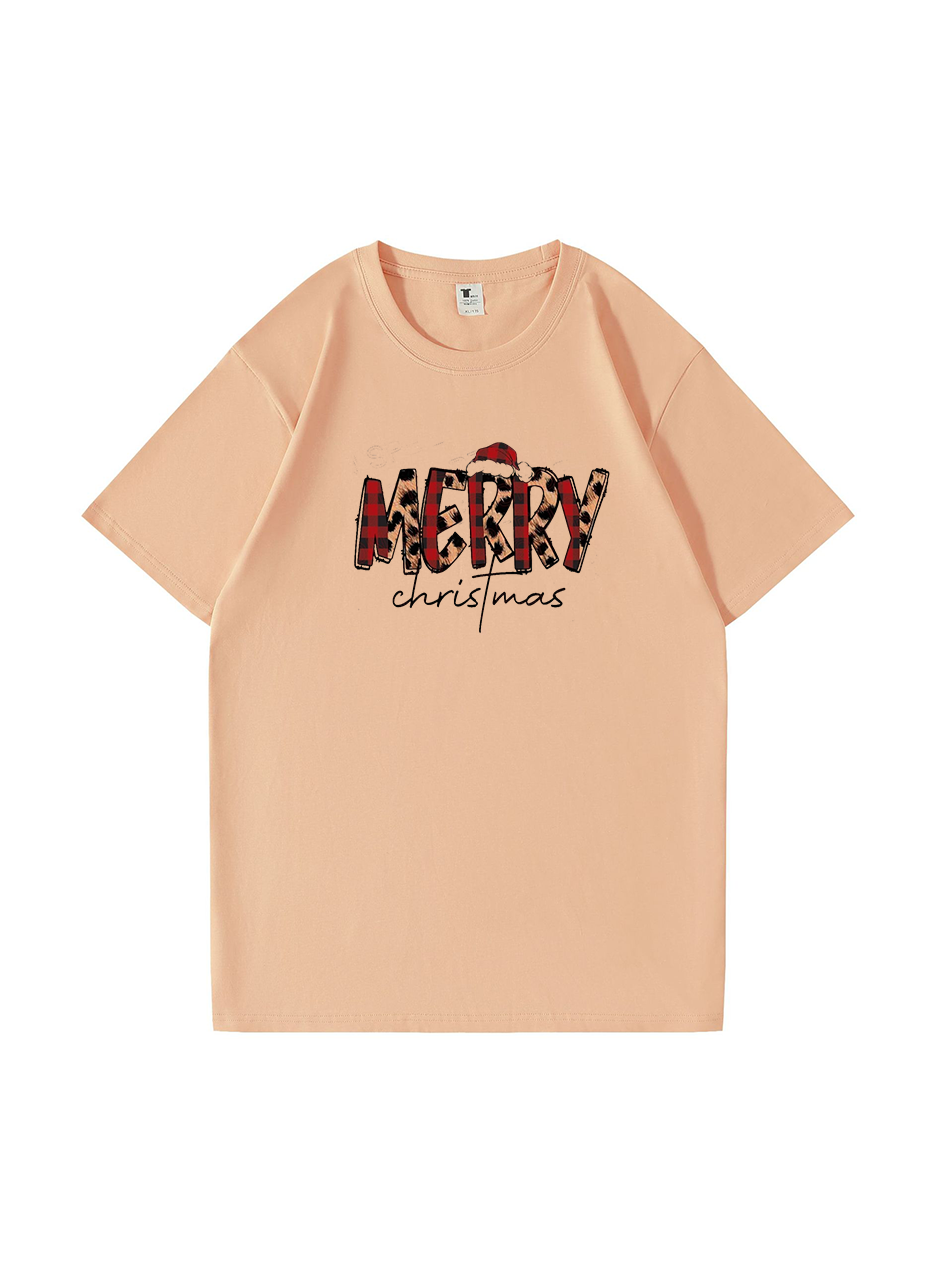 Personalized Merry Christmas Cotton T-shirt