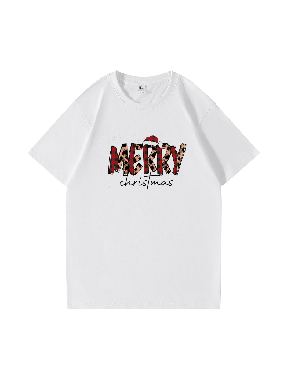 Personalized Merry Christmas Cotton T-shirt