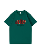 Personalized Merry Christmas Cotton T-shirt 