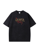 Christmas Santa Baby Cotton Wash Old T-shirt