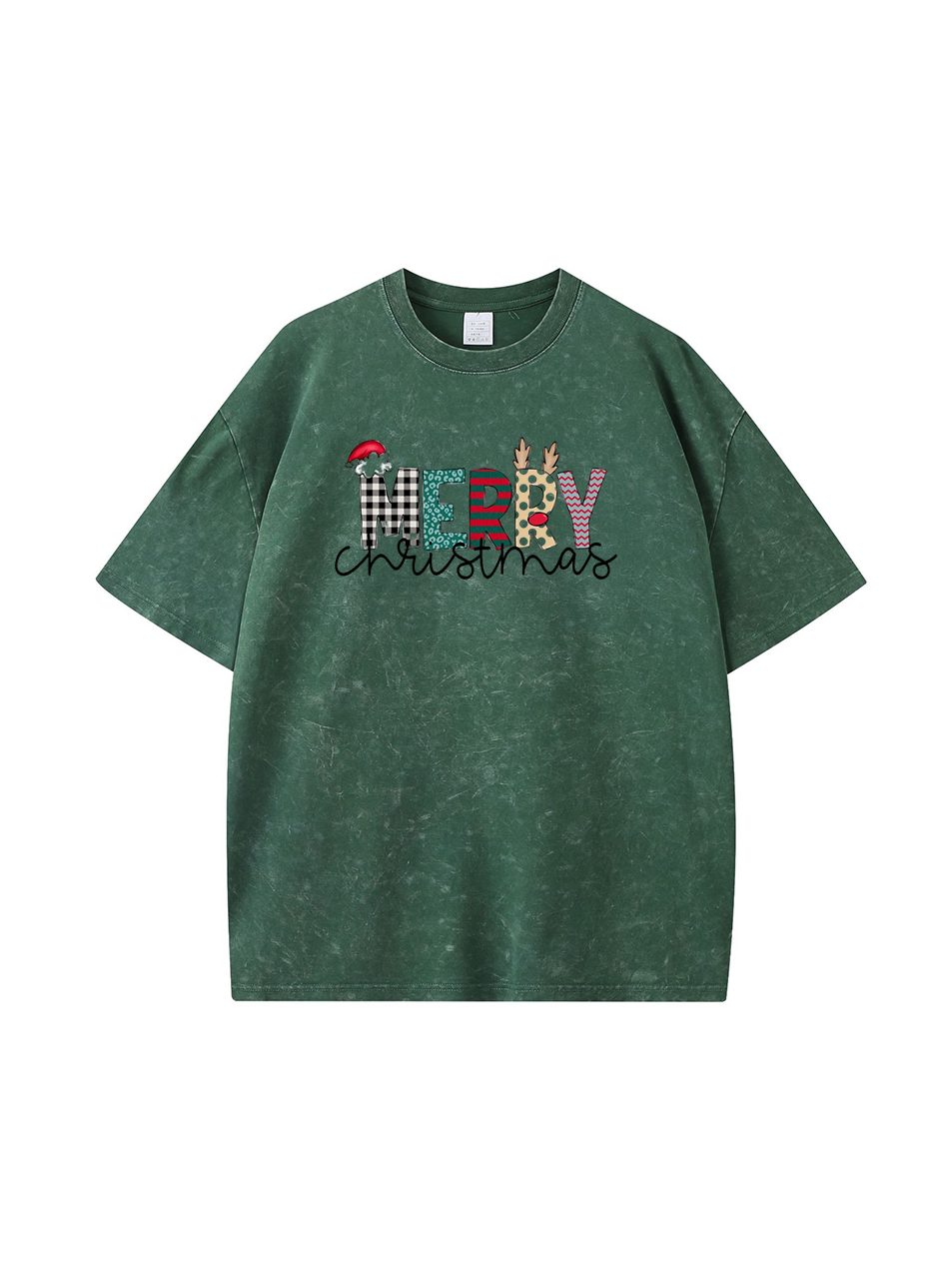 Custom Merry Christmas Cotton T-shirt for Men