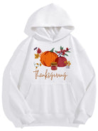 Floral Pumpkin Thanksgiving Hoodie