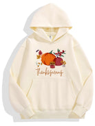 Floral Pumpkin Thanksgiving Hoodie