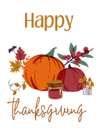 Floral Pumpkin Thanksgiving Hoodie