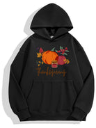 Floral Pumpkin Thanksgiving Hoodie