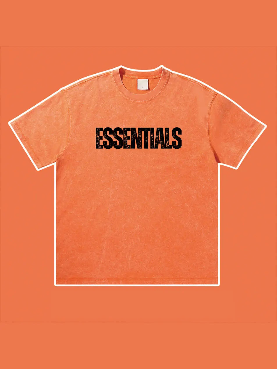 Wash Old Vintage Essentials T-shirt 300g Essentials Shirt