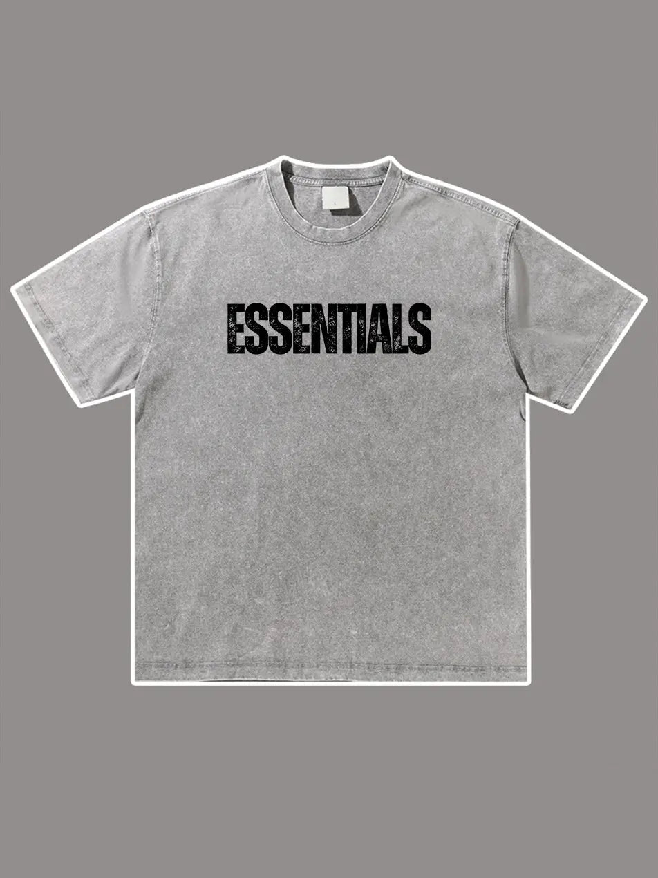 Wash Old Vintage Essentials T-shirt 300g Essentials Shirt