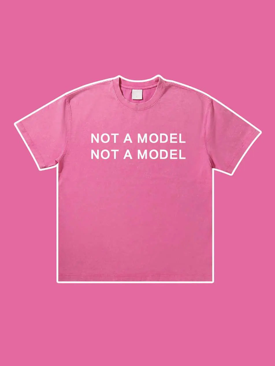 Not A Model Make Old Short Sleeve Cotton T-shirt Emma Bridess