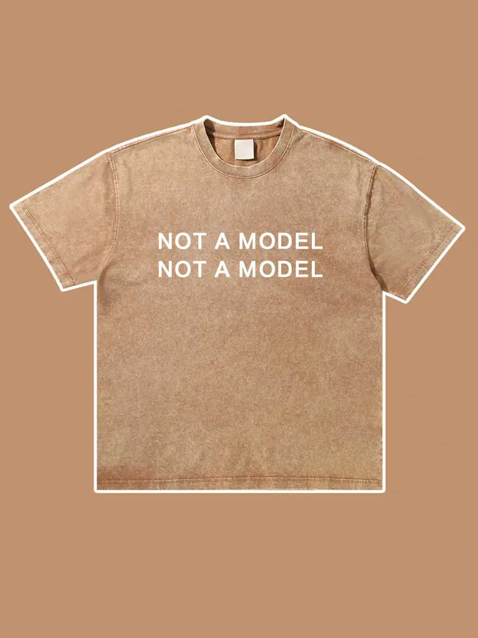 Not A Model Make Old Short Sleeve Cotton T-shirt Emma Bridess