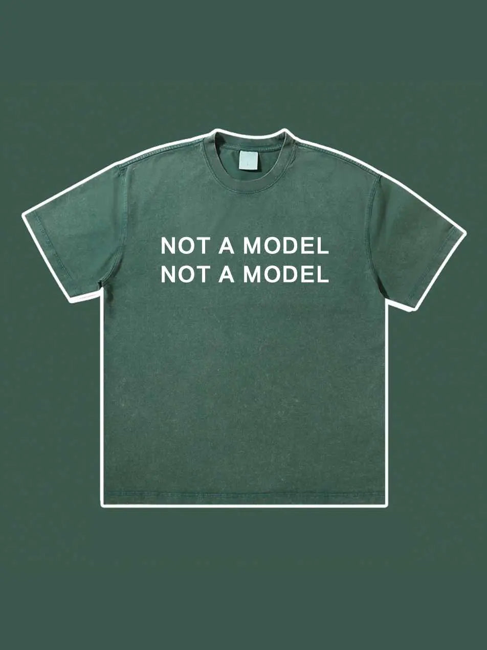 Not A Model Make Old Short Sleeve Cotton T-shirt Emma Bridess