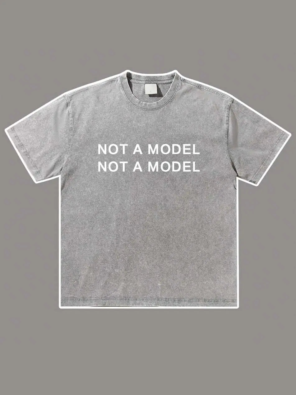 Not A Model Make Old Short Sleeve Cotton T-shirt Emma Bridess