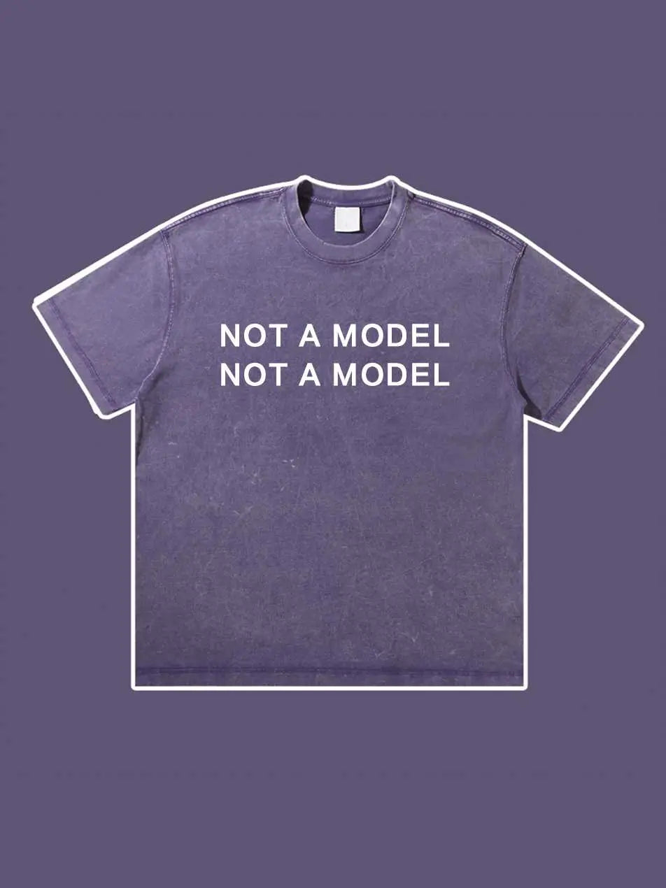 Not A Model Make Old Short Sleeve Cotton T-shirt Emma Bridess