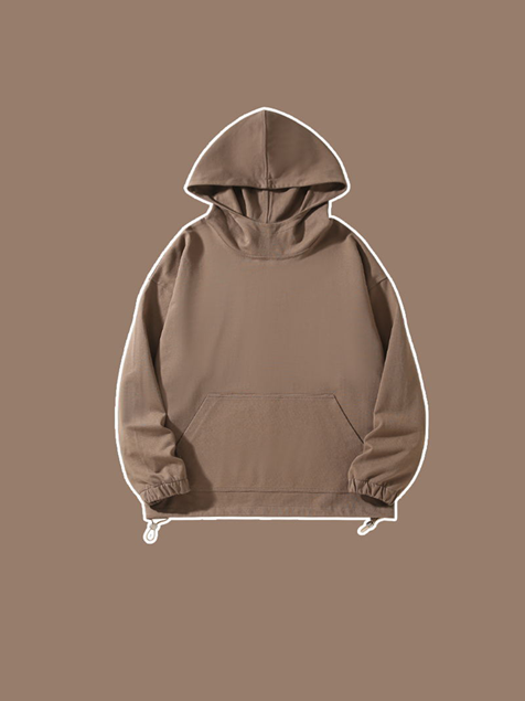 450g Cotton Heaps Collar Hoodie