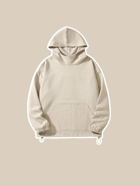 450g Cotton Heaps Collar Hoodie