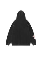 Removable Sleeves Star Zip-up Hoodie