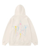 Y2K Star Graphic Zip Up Hoodie