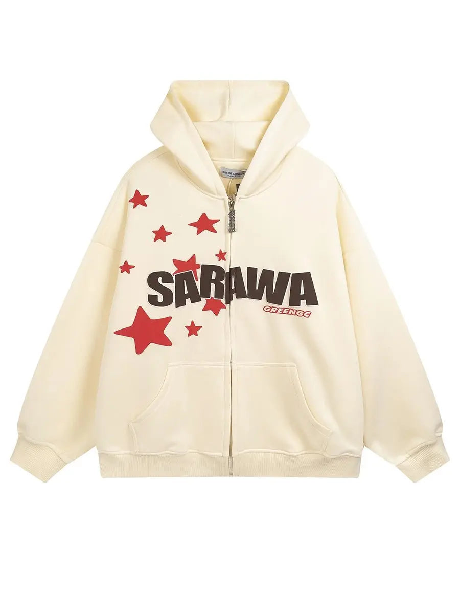 High Street Letter Star Thermal Hoodie - Emma Bridess