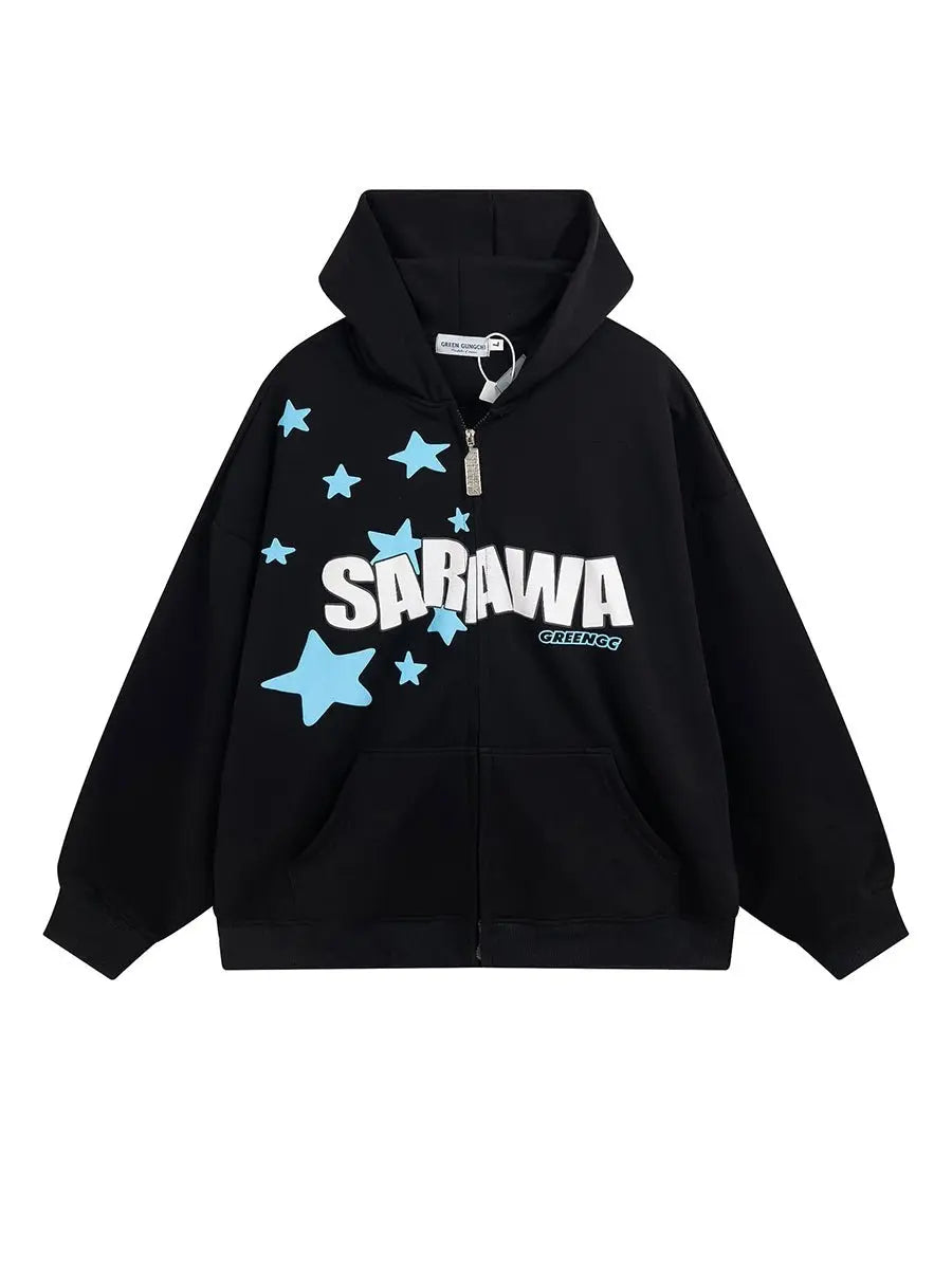 High Street Letter Star Thermal Hoodie - Emma Bridess