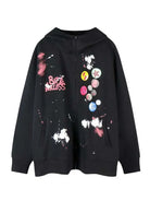 Girl's High Street Graphic Zip Up Hoodie - Emma Bridess